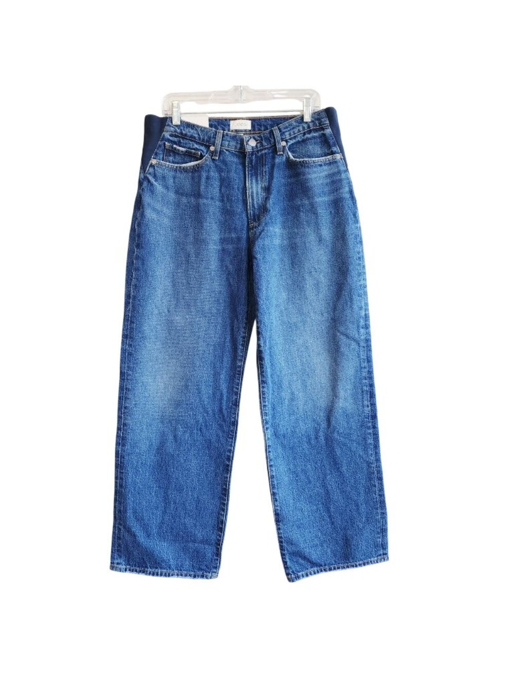 Joes Maternity Jeans Ryan Straight Leg Blue Denim 29 Elastic Panels retail $248